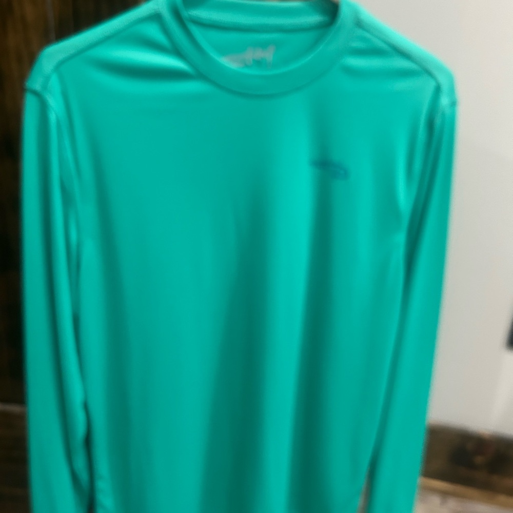 Teal Reel Life Long Sleeve Shirt